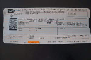 Train ticket Paris to Rouen