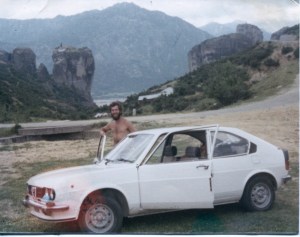 Driving the right-hand Alfa on rural Greek roads had its challenges.
