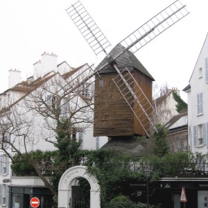 The windmill in Montmartre.